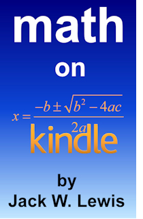 Math on Kindle Cover
